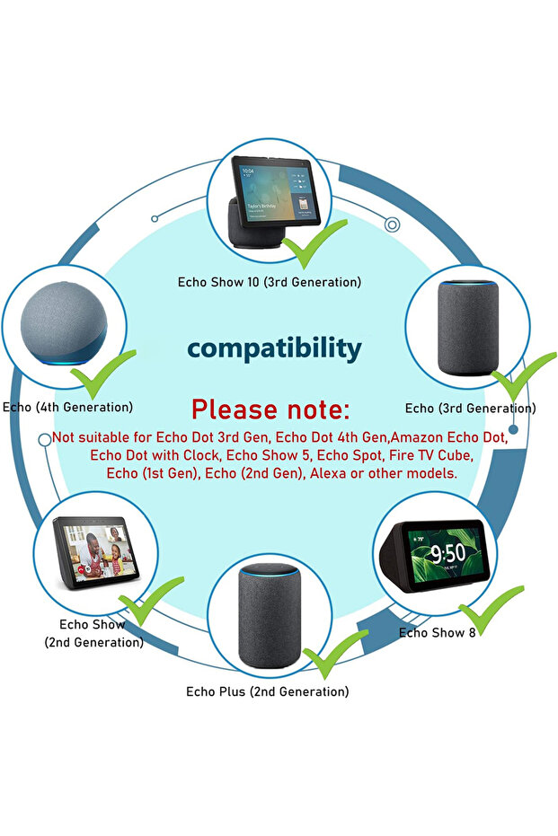 US PLUG 30W Power adapter for Amazon Echo Show 8 Echo Show 15 Echo Show 10(3rd Gen.) Echo 3rd and Ec - 2