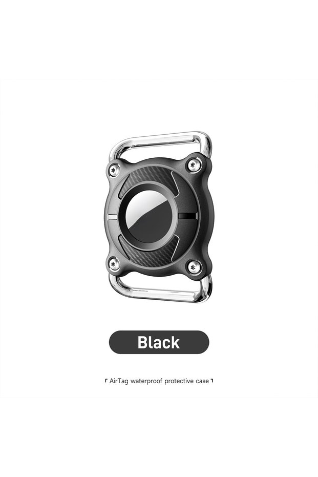 1 pcs black New Airtag Holder for Dog Collar Waterproof Case for Airtag Protective Cover for Dog Ca