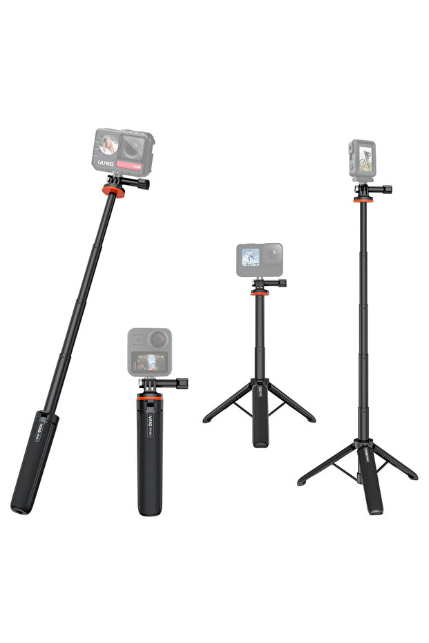 TP-08 VRIG TP-08 TP-06 Tripod Stand Selfie Stick Aluminum Alloy with 1/4 Inch Screw Cold Shoe Mount