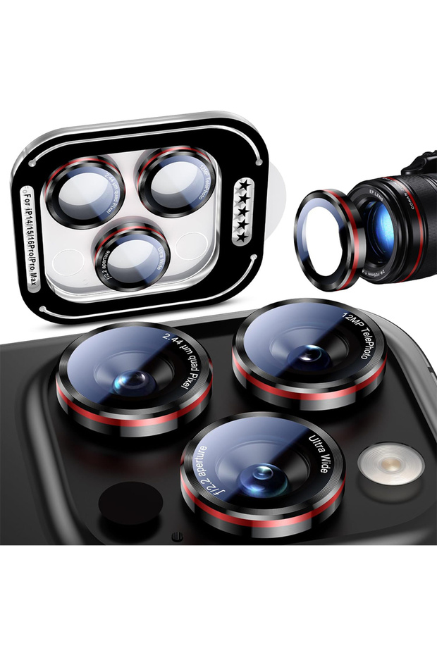 For iPhone17 Pro Max Tempered Glass Camera Lens Protector Cover For iPhone 17 16E 16 E 15 Pro Max 14