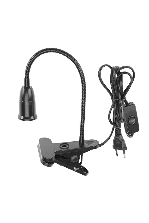 1.7m E27 Clamp Lamp Bases EU Plug Desk Lamps LED Bulb Hanging Light Socket Holder with Switch Wir... - 1