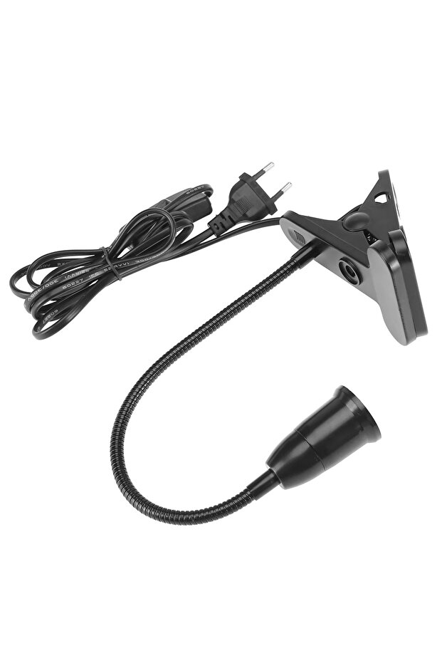 1.7m E27 Clamp Lamp Bases EU Plug Desk Lamps LED Bulb Hanging Light Socket Holder with Switch Wir... - 5