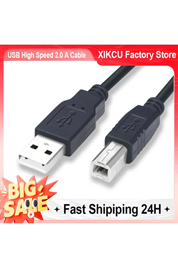 1.5m XIKCU 1m/1.3m USB High Speed 2.0 A To B Male Printer Cable for Canon Brother Hp Epson Pri...