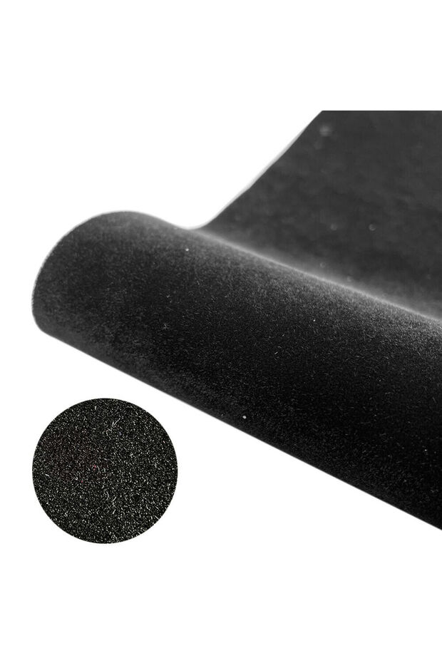 7.8inx57in(20x145cm) black MultiColor Flocking Felt Self-adhesive Fabric DIY Jewelry Drawer Bag Deco