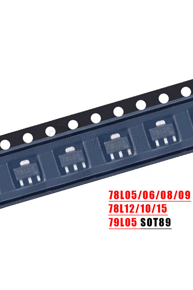 78L05 50PCS 78L05 SOT-89 SOT SMD 78L06 78L08 78L09 78L10 78L12 78L15 79L05 SOT89 Triode