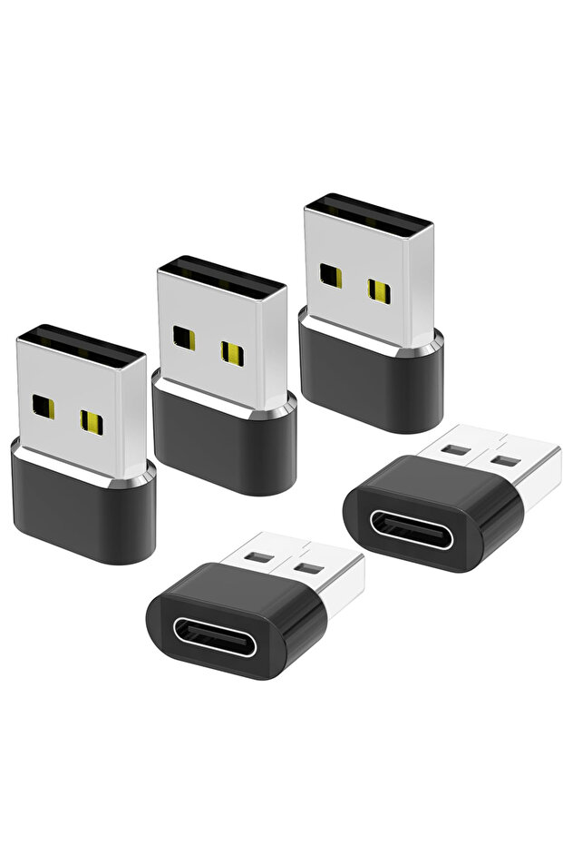 5PCS 5 Pack USB 2.0 to Type C Adapter USB C Female to USB A Male Charger Converter OTG Adapter Compa