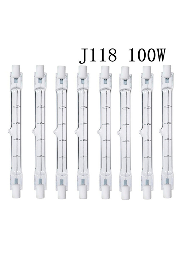 5 قطع J118 100 واط، 1/2/5 قطع R7S مصباح LED أنبوبي زجاجي COB عالي الطاقة، بديل لمصابيح الهالوجين