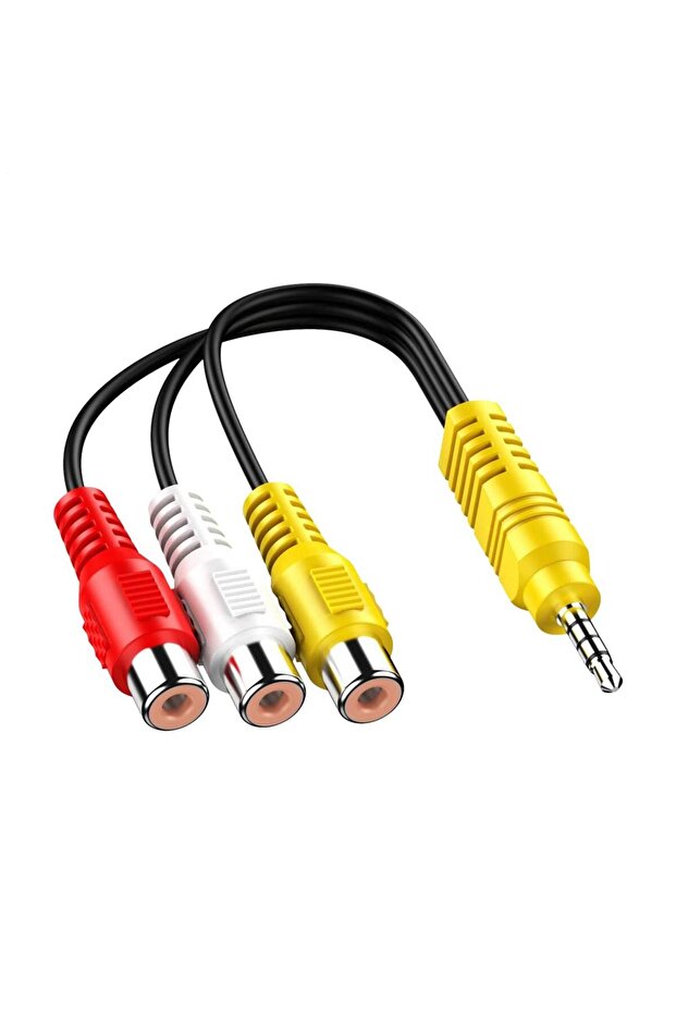 01 ForTCL Dedicated 3.5mm Jack Plug RCA Cable 3.5 Aux Male To 3 RCA Female Adapter Mini Aux Stereo A