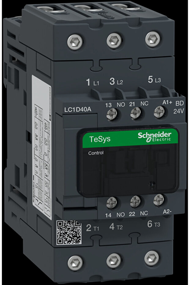 Power contactor TeSys D 40A 3P 1NO 1NC coil 24VDC EVK box terminals - 1