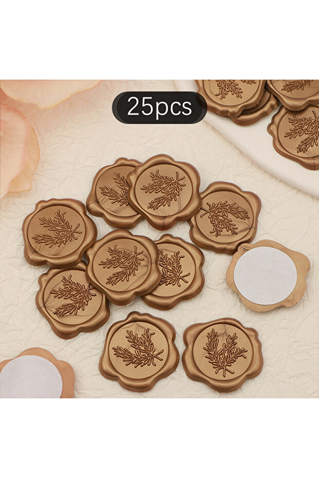 TZ724 25pcs Wax Seal Stickers Wedding Invitation Envelope Seal Stickers Perfect For Invitaion Envelo
