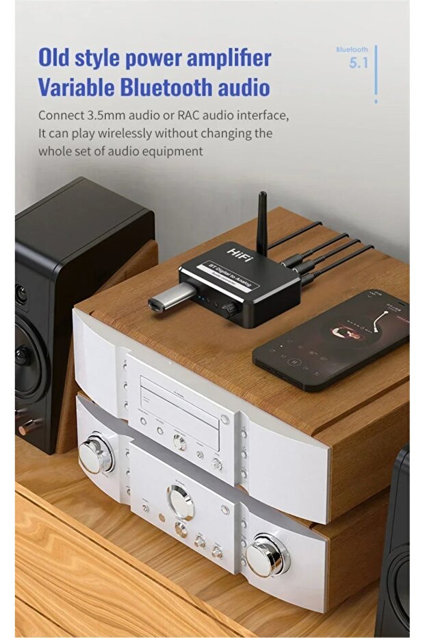 Bluetooth 5.0 Receiver Digital to Analog Audio DAC Converter Adapter Digital SPDIF Optical Toslin... - 4