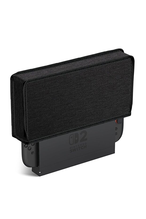 Black Dust Cover for Switch 2 Console & Dock – Anti-Scratch, Waterproof Protective Sleeve for NS 2 D