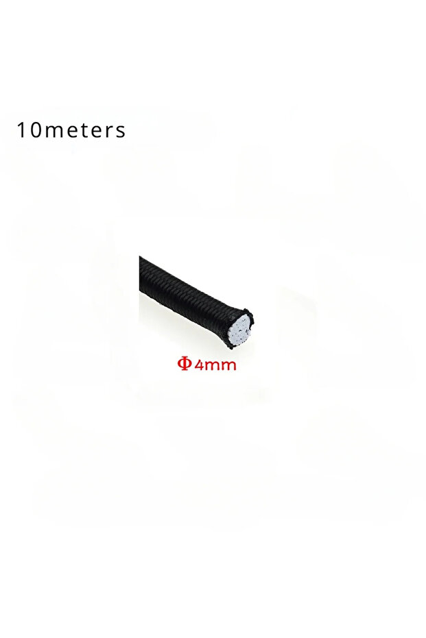 4mmx10m 3mm/4mm/5mm/6mm/8mm Elastics Rope Elastic Cord Sewing Elastic Band Apparel Accessories Black