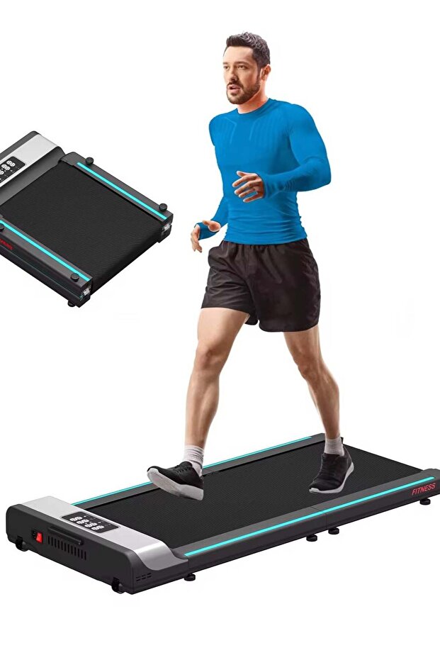 Foldable Treadmill with Speed 1-8 km/h, Supports Weight 120 kg with Screen to Display Calories, Time - 1