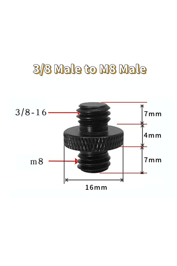 4pcs 3 8 to M8 4pcs Universal Camera Conversion Screw 3/8 Male to 3/8 M8 M10 Male Screw Tripod Mount