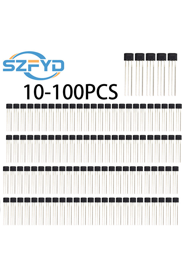 100 قطعة 10-100 قطعة A3144 A3144E A3144EUA OH3144E 44E 3144 مستشعر تأثير هول TO-92S