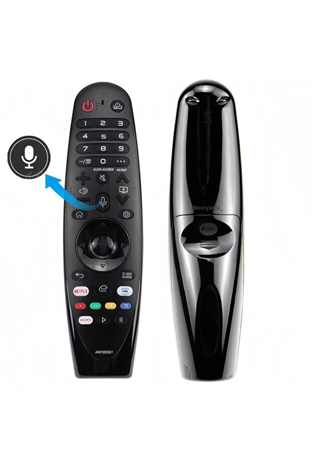 with Voice Pointer Replacement Magic Remote Control AKB75855501 for Lg Smart TV compatible with Netf - 1