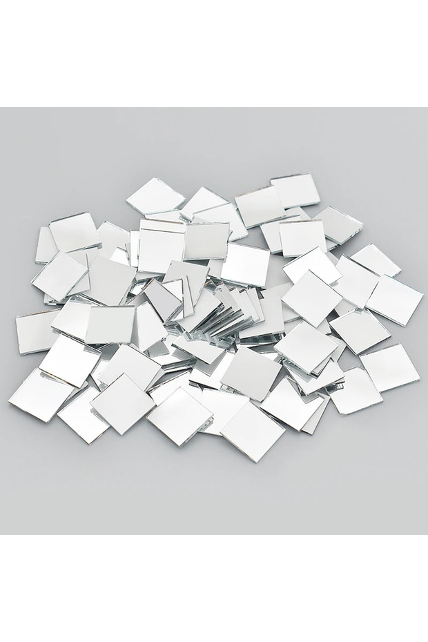 500pcs 15mm 100/200/500Pcs 10x10mm/15x15mm Mini Acrylic Square Mirror Mosaic Tiles Bulk Mirror Wall