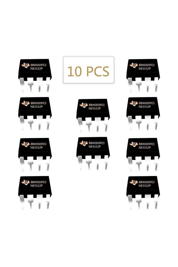 10PCS NE5532P NE5532 Dual Low-Noise High-Speed Audio Operational Amplifier Op Amp Breadboard-Frie... - 6