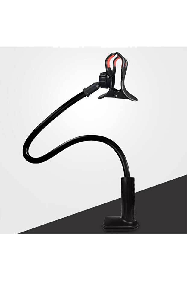 Black Universal Mobile Phone Holder Bracket For Smartphone Flexible Lazy Bracket Bed Snap-On Mobile - 1