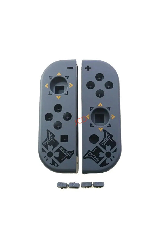 غطاء بلاستيكي بنمط كرتوني مع إطار وسطي وغطاء بلاستيكي لجهاز نينتندو سويتش. - 1