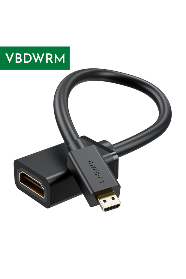 محول آخر 18 سم كابل Micro HDMI 4K 60Hz ثنائي الاتجاه HDMI إلى كابل Micro HDMI 2.0 لـ Ra