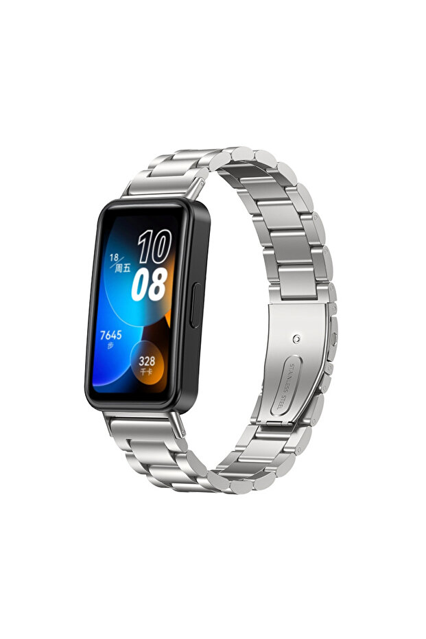 Silver Stainlss Steel Strap For Band 10 9 8 Women Men Watch Band Loop For Band 10 9 8 Repl...