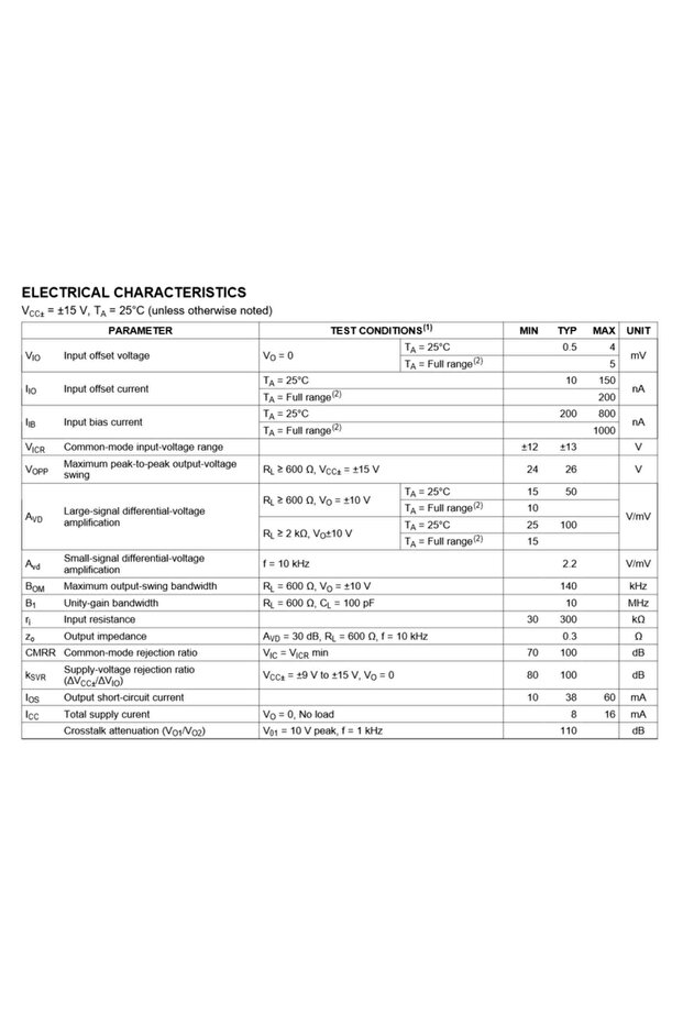 10PCS NE5532P NE5532 Dual Low-Noise High-Speed Audio Operational Amplifier Op Amp Breadboard-Frie... - 3