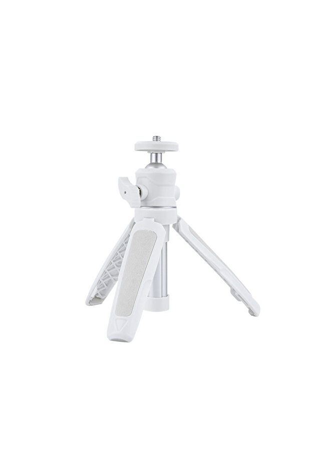 White Extension Pole Tripod, Mini Selfie Stick Tripod Stand Handle Grip for GoPro Insta360 DJI Actio