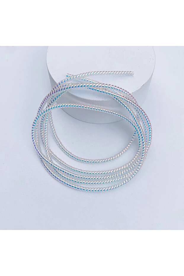 whiteA 1/2pcs 1.6M Laser Cable Protectors Spiral Data Cable Universal Phone Charger Cord Saver Slee