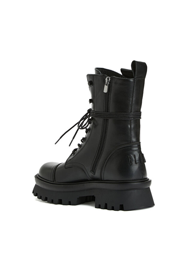 Siyah Kadın Deri Bot - 3