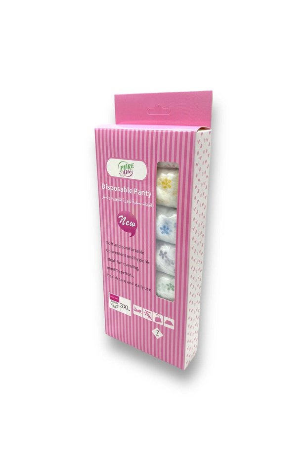 Pure Life Disposable Panty 3XL – Soft, Comfortable, and Secure Disposable Underwear for Women