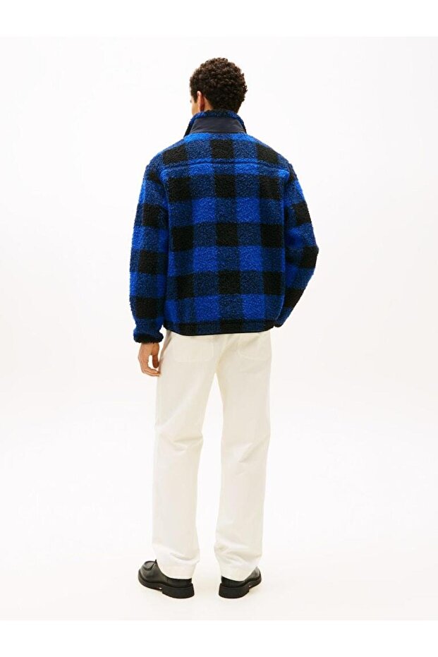 TEDDY FLEECE CHECK PULL OVER - 3