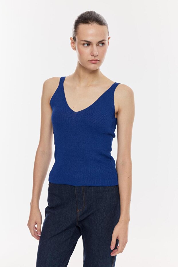 V Yaka Şık Bluz - 3