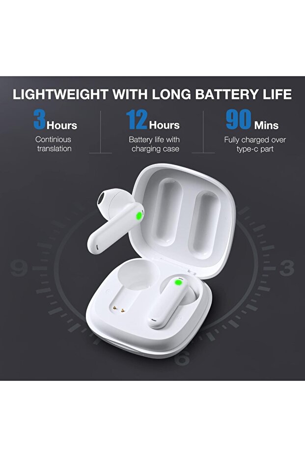 WT2 Edge/W3 Translator Device White - Bidirection Simultaneous Translation, Language Tran - 5