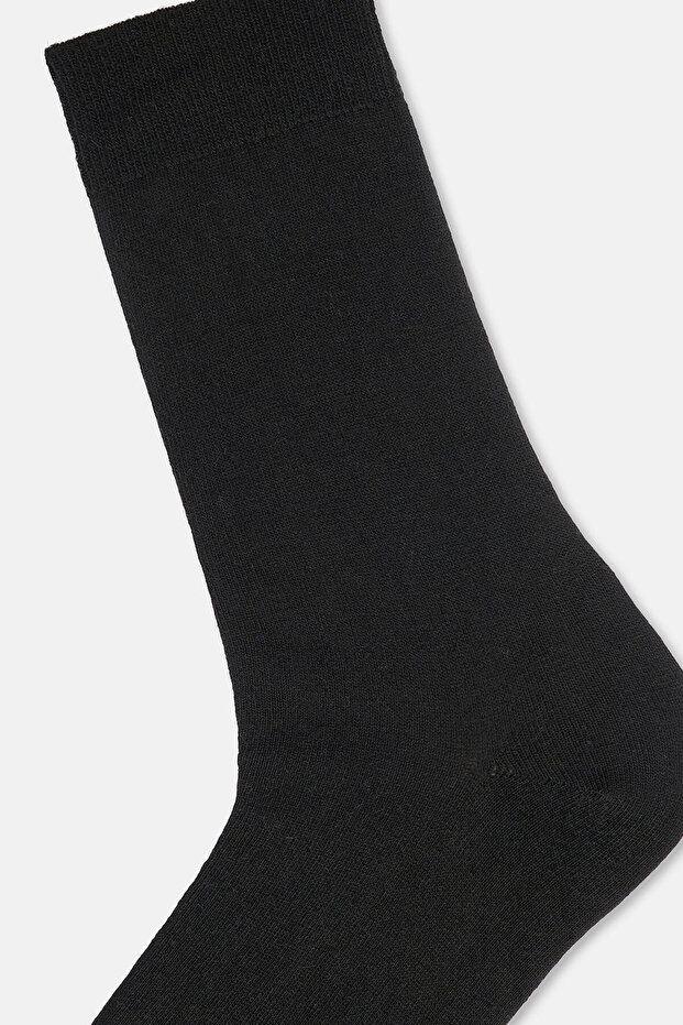 Siyah Erkek Basic Kaşmir Karışımlı Çorap - 3