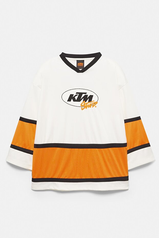 Çizgili KTM tişört - 4