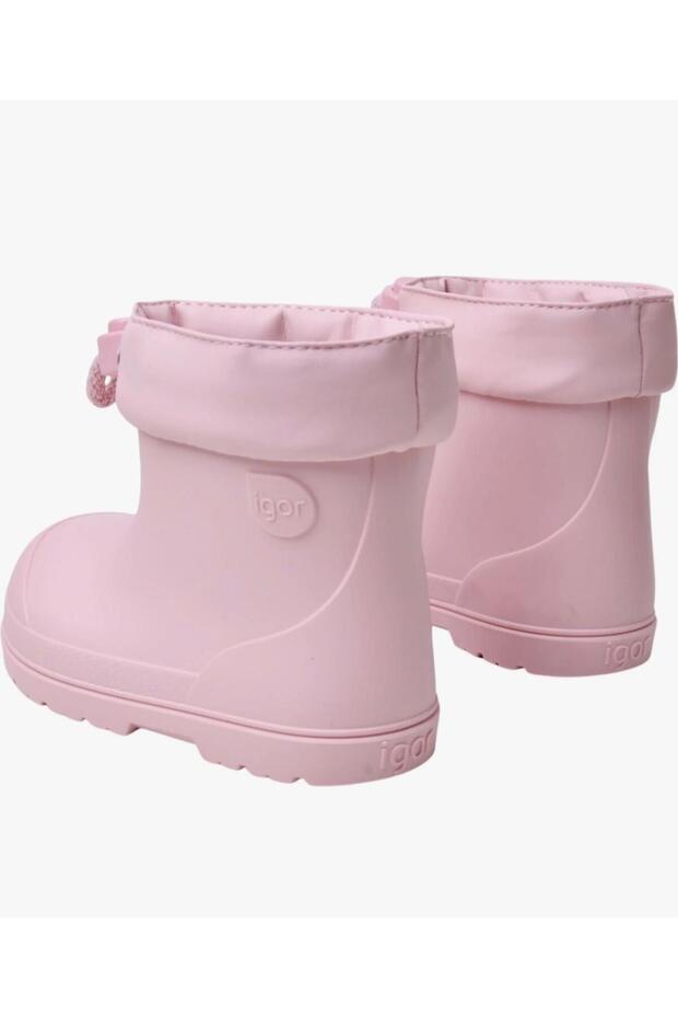 Mendi Borrego Pembe Kürklü Kız Çocuk Bot - 5