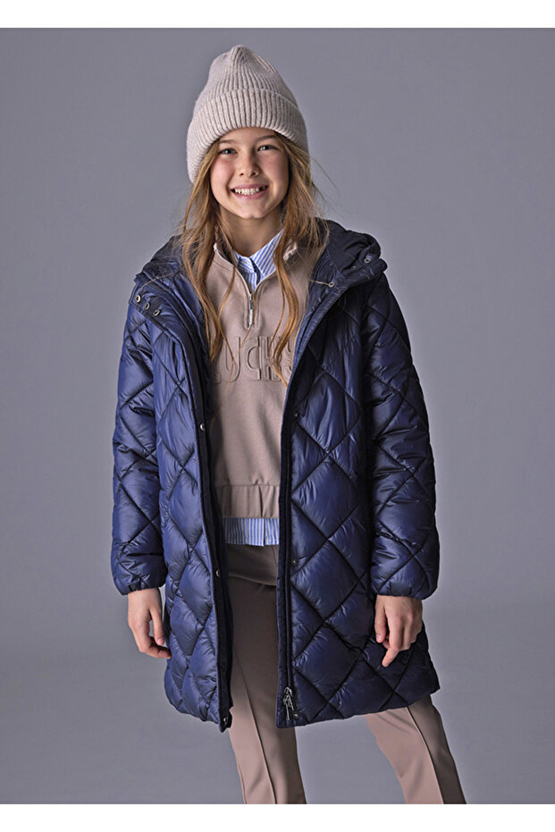 7432-51 Girl's Dark Blue Coat