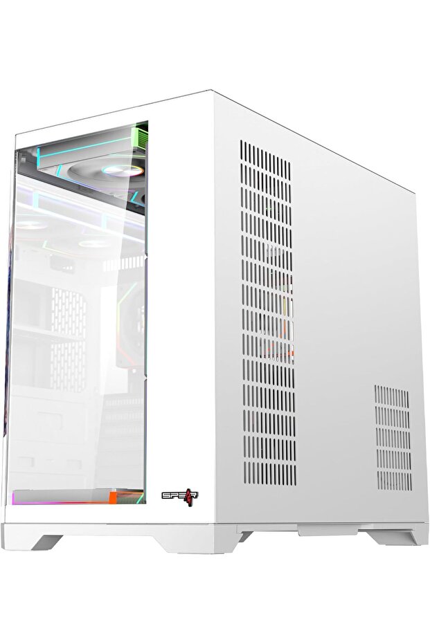 علبة كمبيوتر Spear PC DOST60PLUS ARGB ATX بشاشة 9.2 بوصة، و7 مراوح ARGB وجهاز تحكم عن بُعد، وزجاج مقسّى - 5