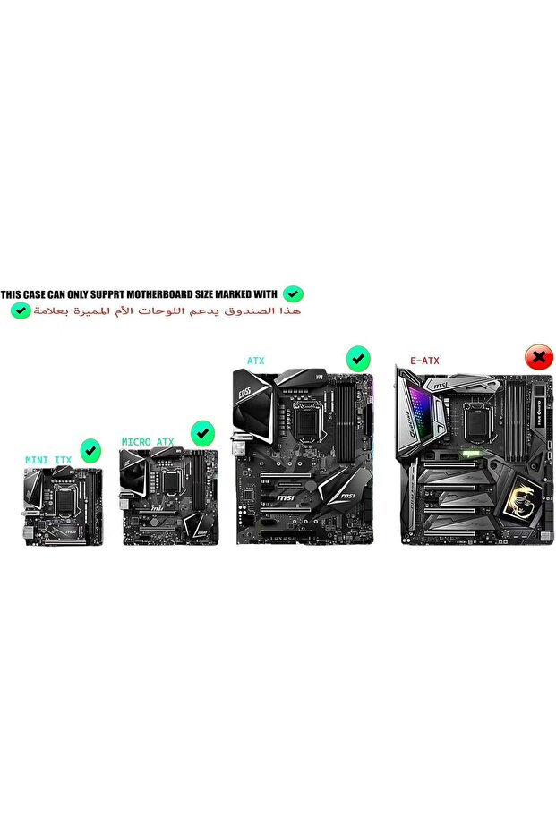 علبة كمبيوتر Spear PC DOST60PLUS ARGB ATX بشاشة 9.2 بوصة، و7 مراوح ARGB وجهاز تحكم عن بُعد، وزجاج مقسّى - 6
