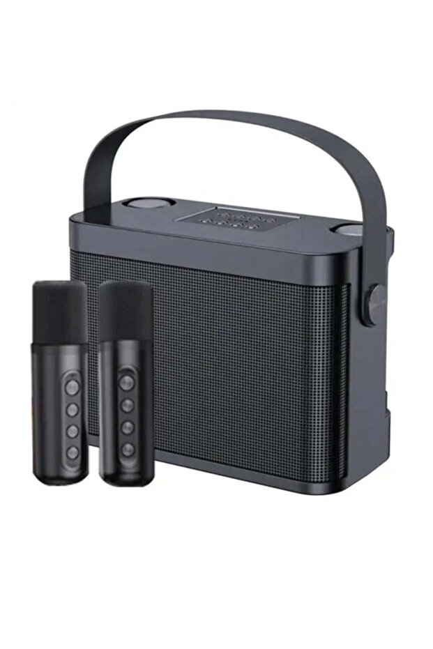 YS-219 Karaoke Machine with 2 Wireless Microphones Portable Speaker