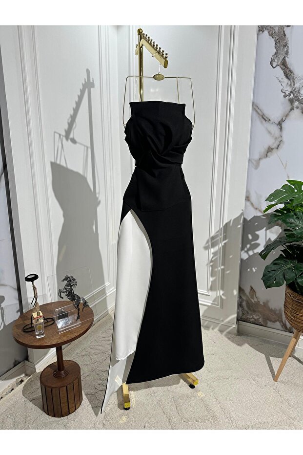 فستان اسود ناعم - 3