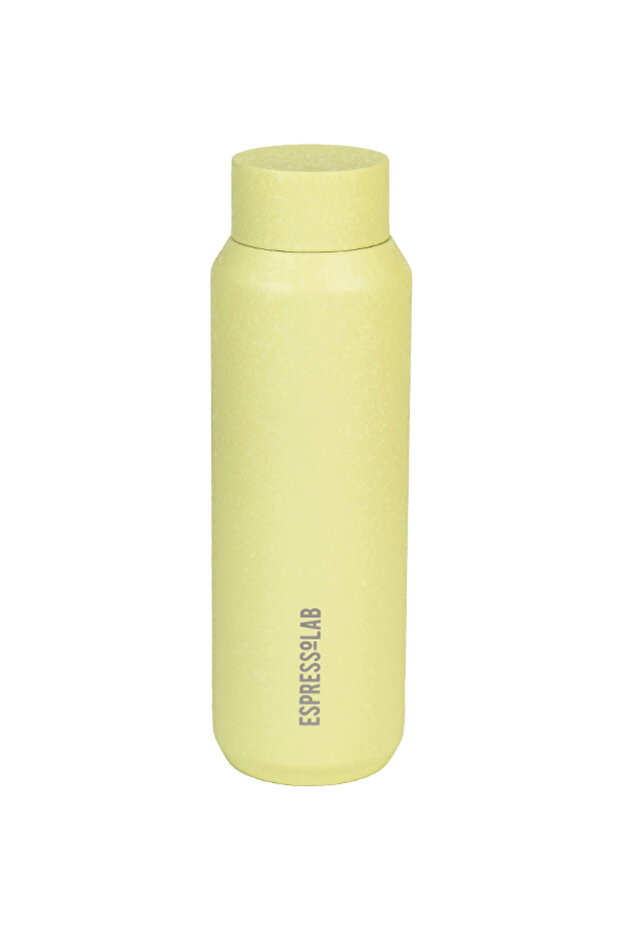 Light Green Matte Textured Stainless Steel Flask 550 ml with Lid No:100 - 3