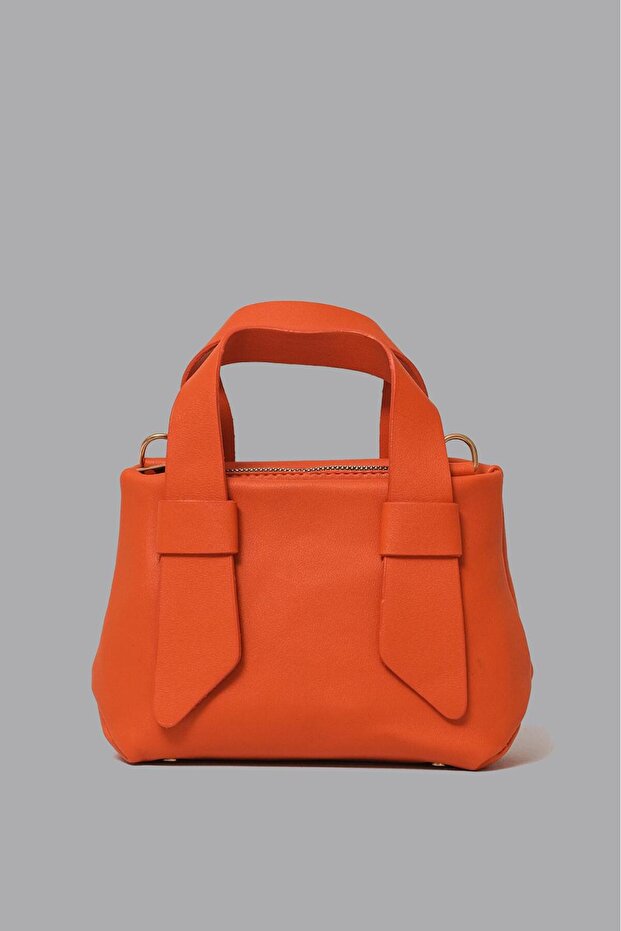 Women's Double Handle Crossbody Bag Orange