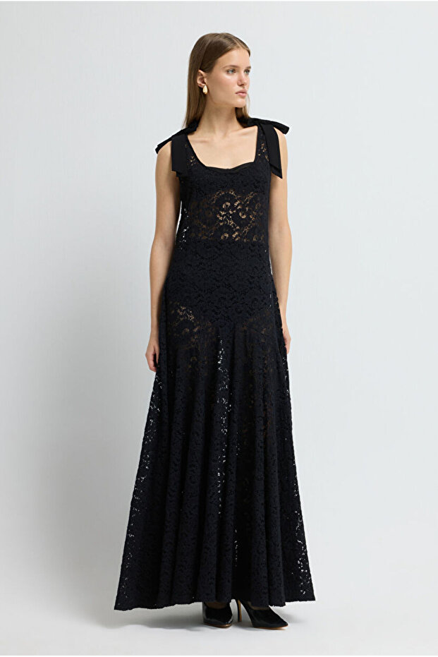 Dantel Jile Elbise - 5