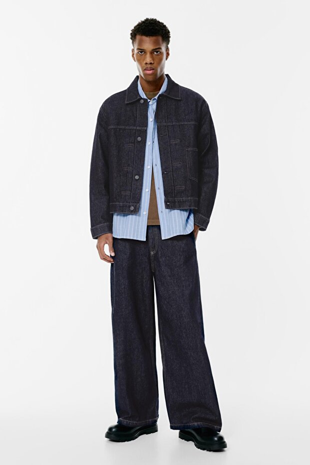 Cepli denim ceket - 3