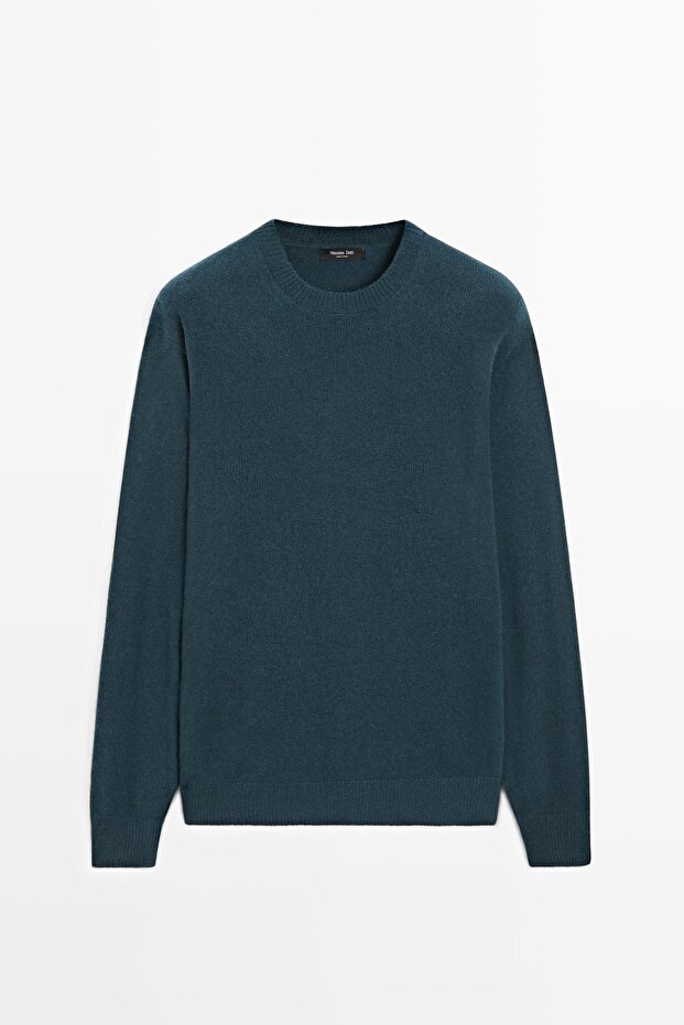 Yün karışımlı bisiklet yaka triko kazak - 5