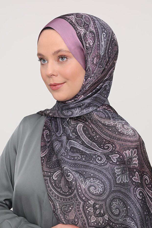 Lilac Shaded Pattern Brand Shawl