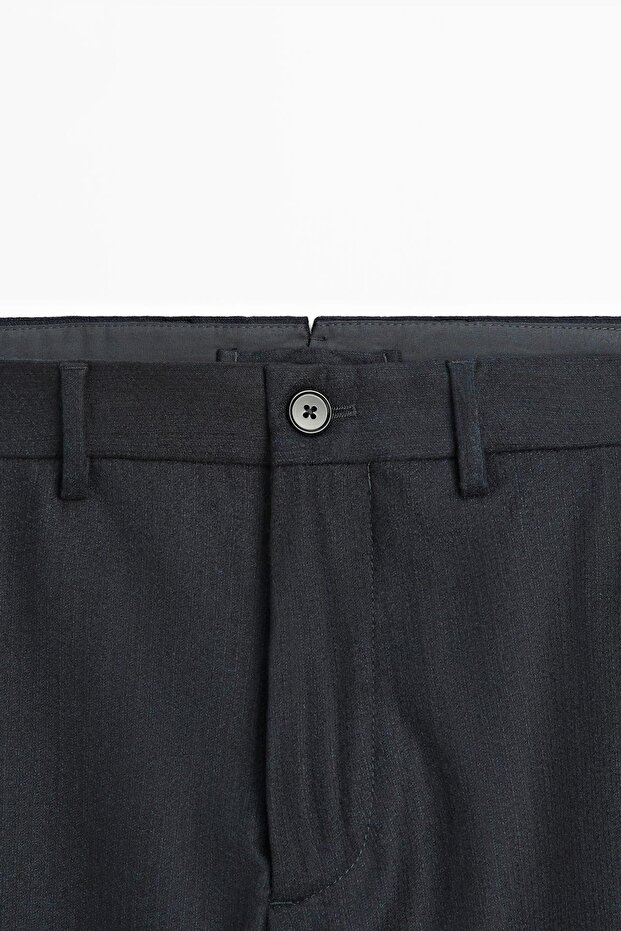 %100 yün fitilli kadife görünümlü flanel pantolon - 6